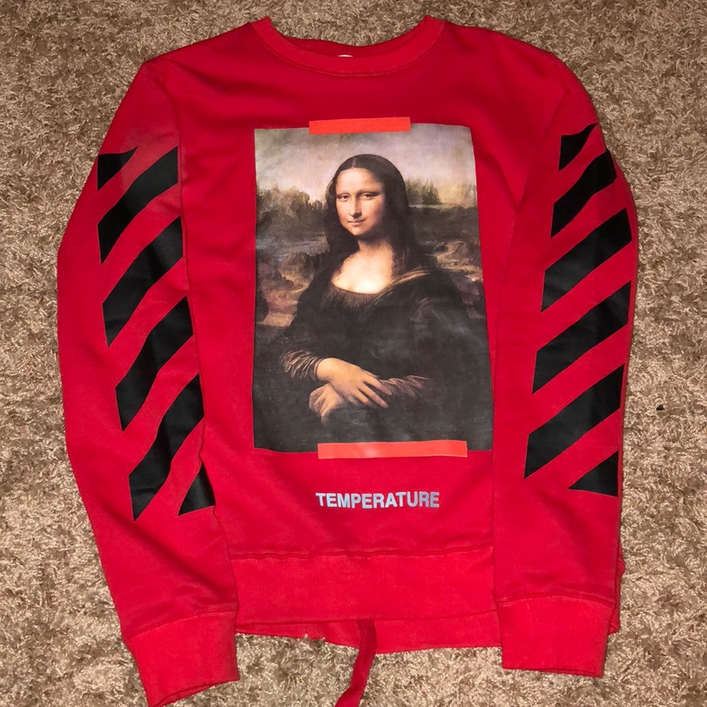 Off-White Mona Lisa Crewneck Red